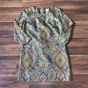 J Crew Paisley Dress with Pockets